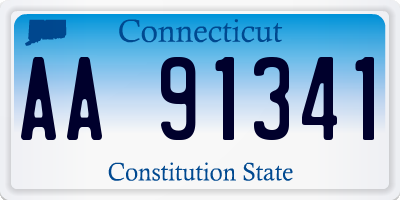 CT license plate AA91341