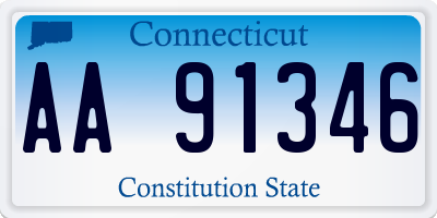 CT license plate AA91346