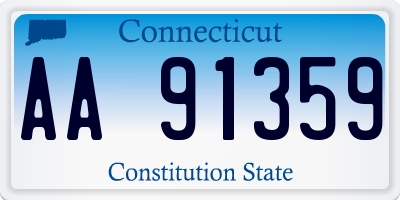 CT license plate AA91359