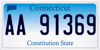 CT license plate AA91369