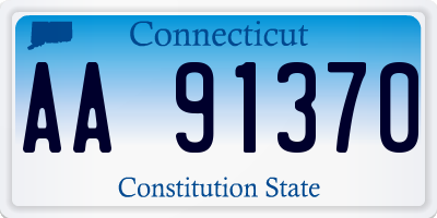 CT license plate AA91370