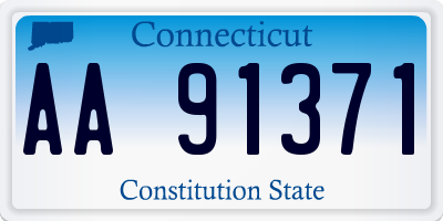 CT license plate AA91371