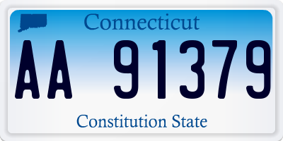 CT license plate AA91379