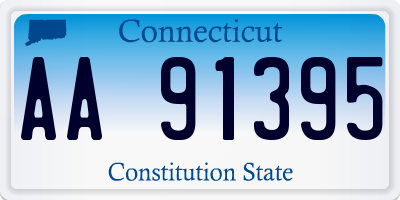 CT license plate AA91395