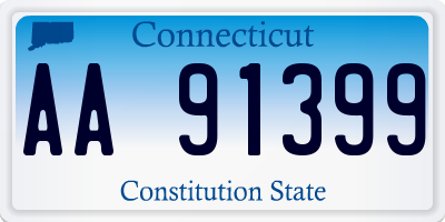 CT license plate AA91399