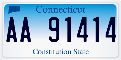 CT license plate AA91414