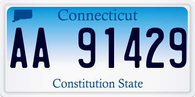 CT license plate AA91429