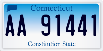 CT license plate AA91441