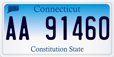 CT license plate AA91460