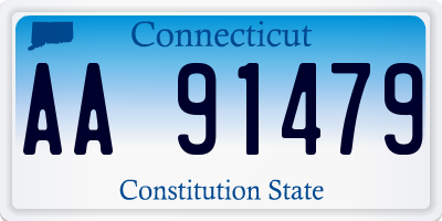 CT license plate AA91479