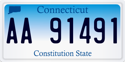 CT license plate AA91491