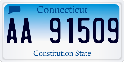 CT license plate AA91509