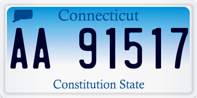 CT license plate AA91517