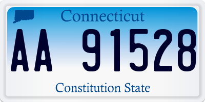 CT license plate AA91528