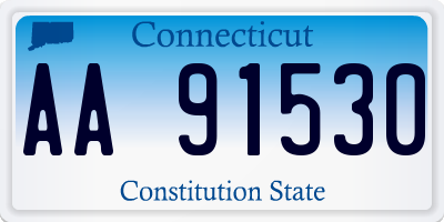 CT license plate AA91530