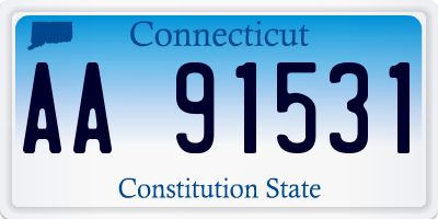 CT license plate AA91531