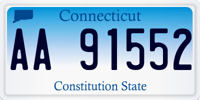 CT license plate AA91552