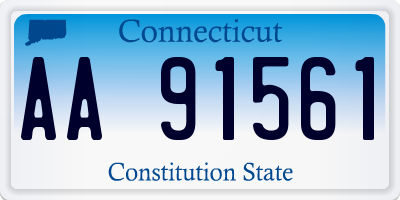 CT license plate AA91561