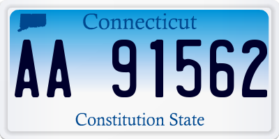 CT license plate AA91562