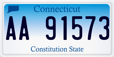 CT license plate AA91573