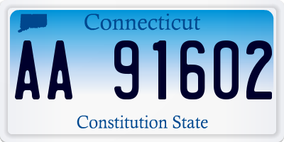 CT license plate AA91602