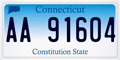 CT license plate AA91604