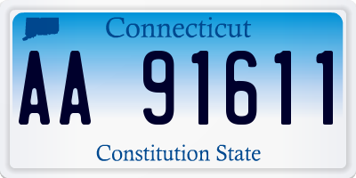 CT license plate AA91611