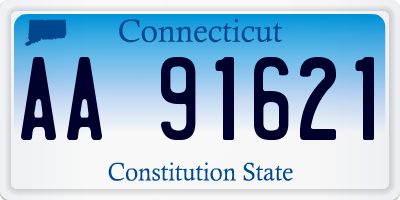 CT license plate AA91621