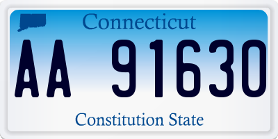 CT license plate AA91630