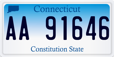 CT license plate AA91646