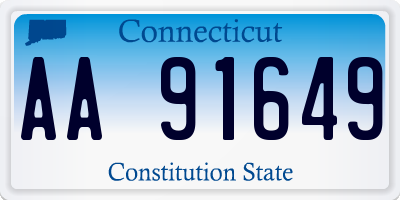 CT license plate AA91649