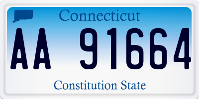 CT license plate AA91664