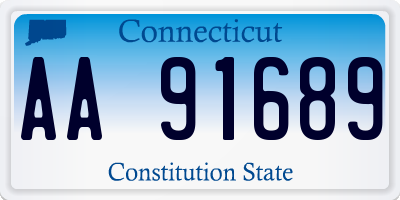 CT license plate AA91689