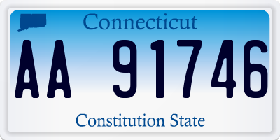 CT license plate AA91746