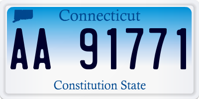 CT license plate AA91771