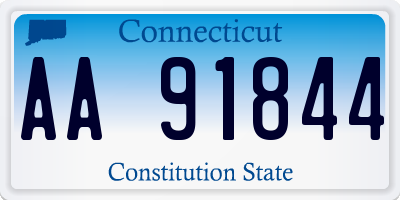 CT license plate AA91844