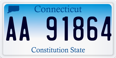 CT license plate AA91864
