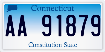 CT license plate AA91879