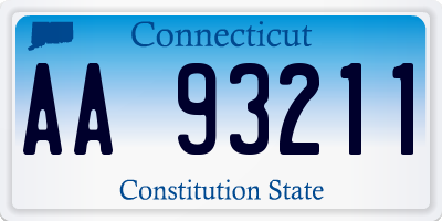 CT license plate AA93211