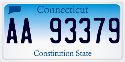 CT license plate AA93379