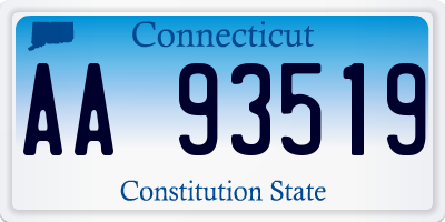 CT license plate AA93519