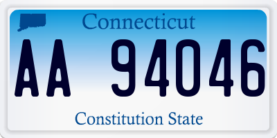 CT license plate AA94046