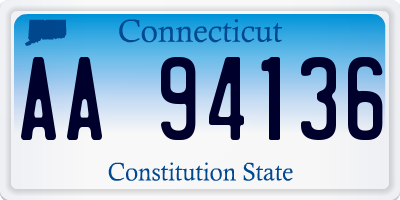 CT license plate AA94136