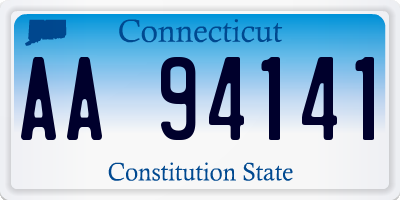 CT license plate AA94141