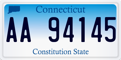 CT license plate AA94145