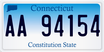 CT license plate AA94154