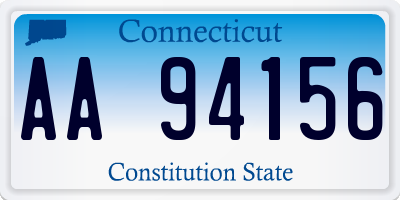 CT license plate AA94156