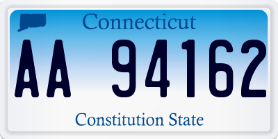 CT license plate AA94162