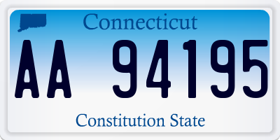 CT license plate AA94195