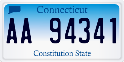 CT license plate AA94341
